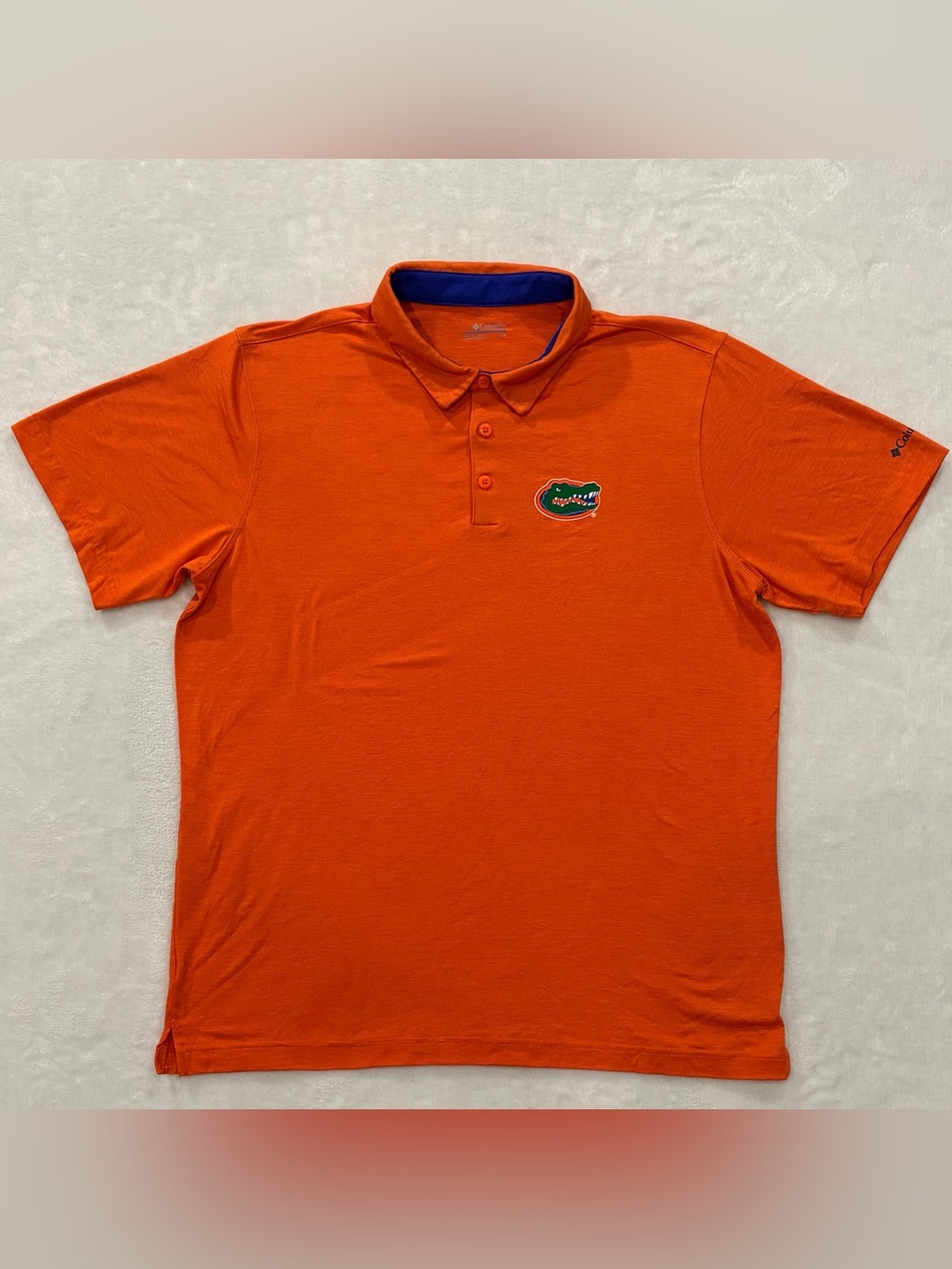 Columbia UF University of Florida Gators Orange Polo Shirt Men’s Size L